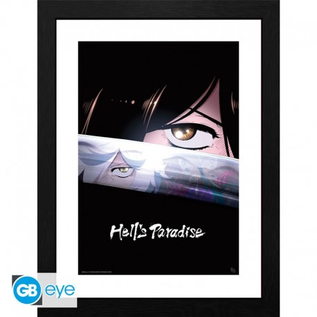 Hell'S Paradise Poster Enmarcado Teaser Art S1 30X40Cm