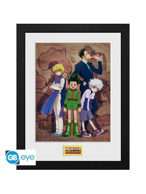 Hunter X Hunter Poster Enmarcado Key Art Map 30X40Cm