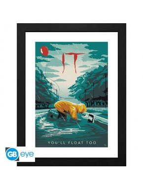 It Poster Enmarcado Georgie You'Ll Float Too 30X40Cm