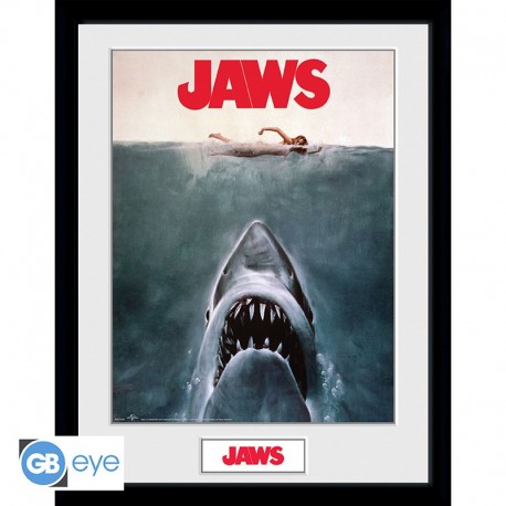 Jaws Poster Enmarcado Key Art 30X40Cm