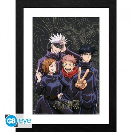 Jujutsu Kaisen Poster Enmarcado Team Picture 30X40Cm