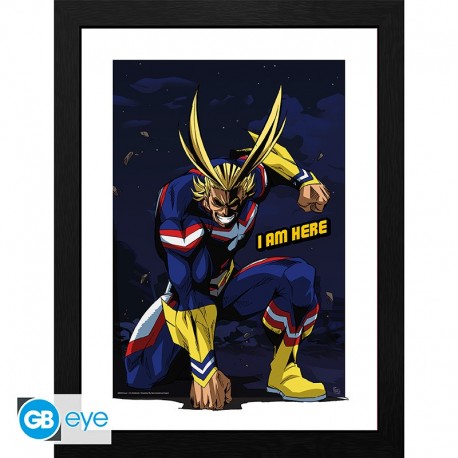 My Hero Academia Poster Enmarcado All Might 30X40Cm