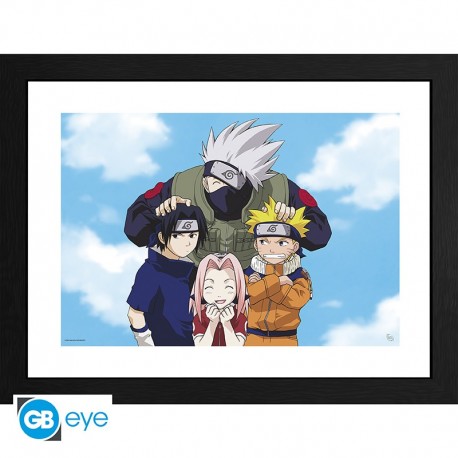 Naruto Poster Enmarcado Photo Team 7 30X40Cm