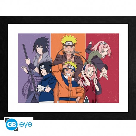 Naruto Shippuden Poster Enmarcado Adults And Children 30X40Cm