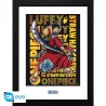 Poster com moldura de One Piece: Luffy em Wano 30x40cm