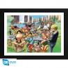 One Piece Poster Enmarcado Hot Dog Party 30X40Cm  