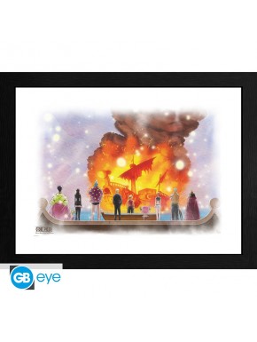 One Piece Poster Enmarcado Vogue Merry 30X40Cm