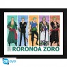 Poster encadré de One Piece Pirate Hunter Zoro 30x40cm