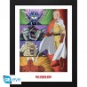 Poster encadré One Punch Man : Villain Ranking 30x40cm