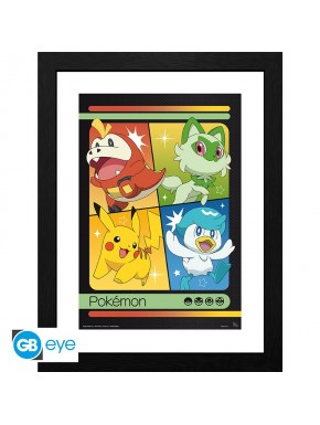 Pokemon Poster Enmarcado Scarlet & Violet Starters 30X40Cm