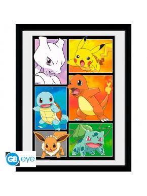 Pokemon Poster Enmarcado Comic Panel 30X40Cm  