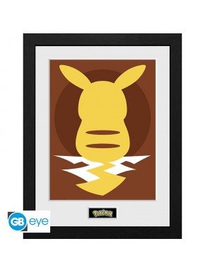 Pokemon Poster Enmarcado Pikachu Silhouette 25 30X40Cm  