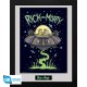 Rick And Morty Poster Enmarcado Ship 30X40Cm