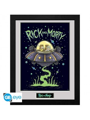 Rick And Morty Poster Enmarcado Ship 30X40Cm