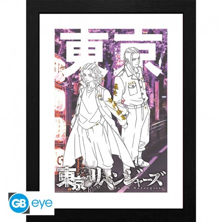 Tokyo Revengers Poster Enmarcado Mikey & Draken 30X40Cm