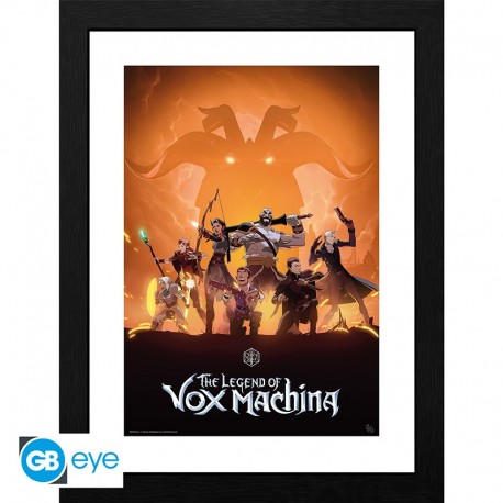 The Legend Of Vox Machina Poster Enmarcado Key Art 30X40Cm
