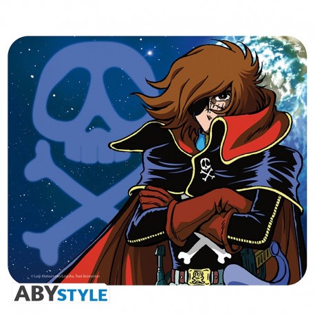 Captain Harlock Alfombrilla De Ratón Harlock & Emblem