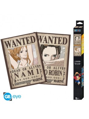 One Piece Set 2 Posters Chibi 52X38 Nami & Robin