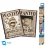 One Piece Set 2 Posters Chibi 52X38 Wanted Luffy & Zoro