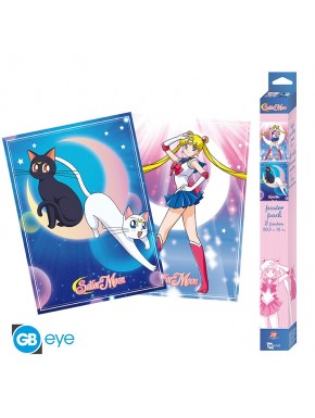 Sailor Moon Set 2 Posters Chibi 52X38 Sailor Moon & Cats