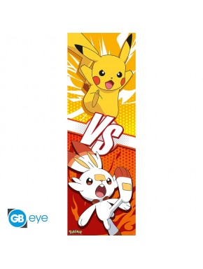 Pokemon Poster De Puerta Pikachu And Scorbunny 53X158Cm