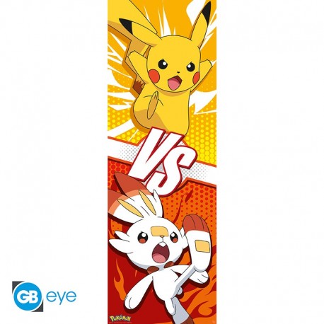 Pokemon Poster De Puerta Pikachu And Scorbunny 53X158Cm