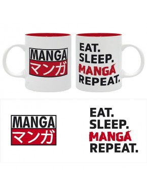 Taza 320Ml Otaku Eat Sleep Manga