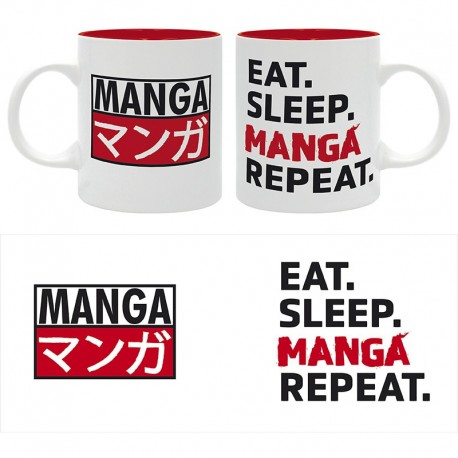 Taza 320Ml Otaku Eat Sleep Manga