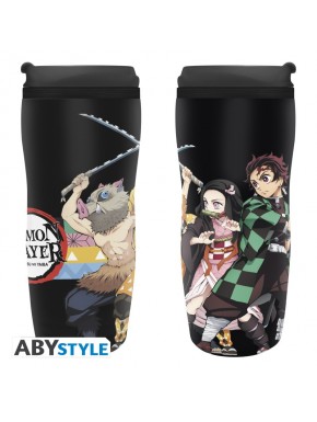 Demon Slayer Taza De Viaje Characters Strip Patterns