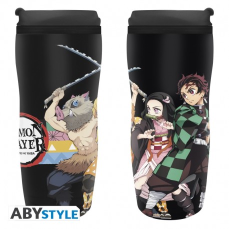 Demon Slayer Taza De Viaje Characters Strip Patterns