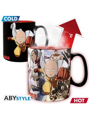 One Punch Man Taza Térmica 460 Ml Heroes With