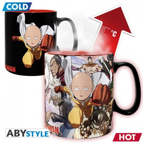One Punch Man Taza Térmica 460 Ml Heroes With