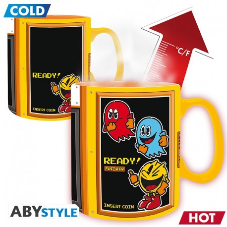 Pac Man Taza Térmica 460 Ml Arcade