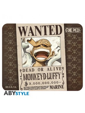 One Piece Alfombrilla De Ratón Wanted Luffy