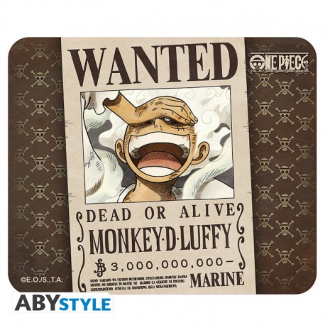 One Piece Alfombrilla De Ratón Wanted Luffy