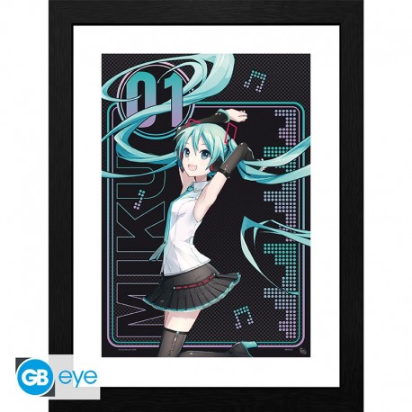 Hatsune Miku Poster Enmarcado 01 30X40Cm