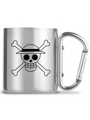 One Piece Taza Mosquetón Luffy & Skull