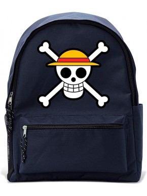 One Piece Mochila Skull Azul