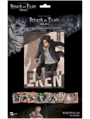 Attack On Titan 9 Mini Posters Temporada 4 21X9,7Cm