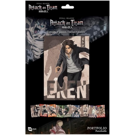 Attack On Titan 9 Mini Posters Temporada 4 21X9,7Cm