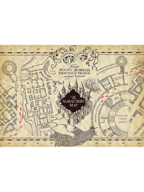 Harry Potter Póster En Pergamino Mapa Del Merodeador