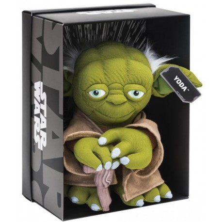 Plush Yoda Star Wars 25 cm Black Line