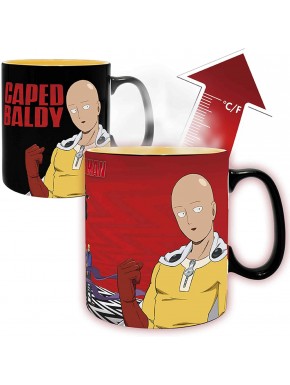 One Punch Man Taza Térmica 460 Ml Saitama & Garou  