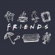 Friends Estuche Cosmética Friends Blue 