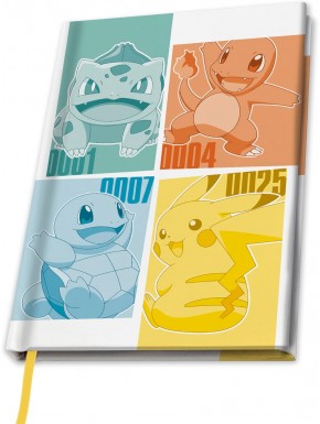 Pokemon A5 Cuaderno Kanto Starters  