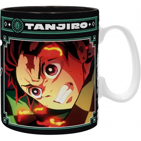 Demon Slayer Taza 460 Ml Tanjiro Black & Green S2
