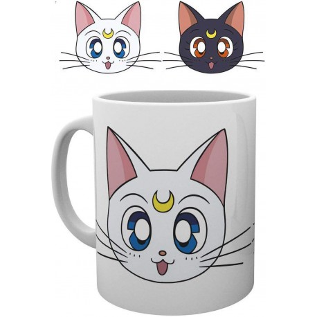 Sailor Moon Taza 320Ml Luna & Artemis