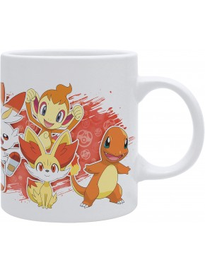 Pokemon Taza 320Ml Fire Starters White