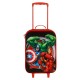Marvel Los Vengadores Almighty Maleta Trolley Soft 3D, Rojo
