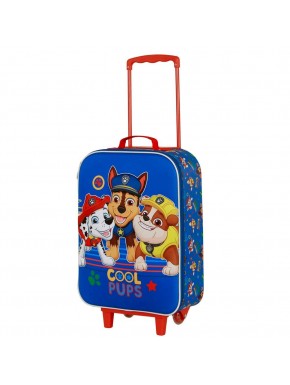 Paw Patrol La Patrulla Canina Cool Maleta Trolley Soft 3D, Azul